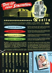 QUELLE Prospektblatt CERTO LORDOMAT ROBOT-ROYAL MINOLTA Werbeblatt (Y5813 - Bild 1 von 2