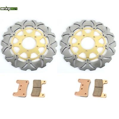 Rotores de freno delanteros dorados para Kawasaki Ninja 1000 ZX10R (08-15) ABS 2011-2015 Foto 1 de 4