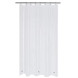 Extra Long Shower Curtain Liner With 3 Magnets 48" X 72" Waterproof Peva Show - Picture 1 of 5