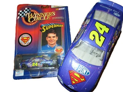 '99 Hasbro/DC Comics Jeff Gordon 24 Dupont Superman 1:24, 1:64 Lifetime Series - Image 1 of 4
