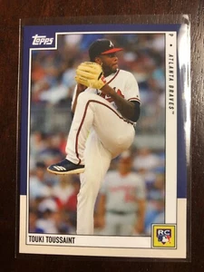2019 Topps on-demand set 23 tarjeta de revisión de novatos Braves Touki Toussaint #47 - Imagen 1 de 2