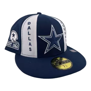 Cappello aderente New Era Dallas Cowboys Pro Image 2022 toppa laterale rotellina 59FIFTY - Foto 1 di 6