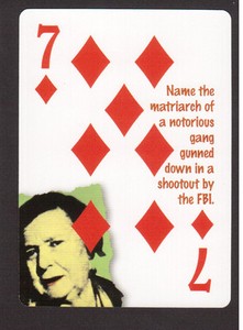 Ma Barker Outlaw Gangster Neat Playing Card #5Y3