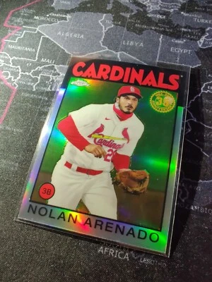 NOLAN ARENADO 2021 Topps Chrome CARDINALS 1986 Refractor 35th #86-BC5 - Image 1 of 4