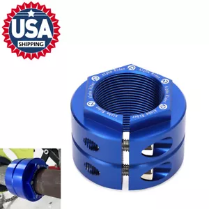 FOR YAMAHA 350 BANSHEE,200 BLASTER 200 ATV BILLET ALUMINUM AXLE LOCK NUT BLUE - Bild 1 von 12
