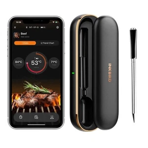 INKBIRD INT-11P-B Wireless Meat Thermometer 91m/300ft Range, Bluetooth Meat Ther - Picture 1 of 8