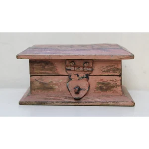 Old vintage style handmade wooden box for gift Premium wooden gift box - Picture 1 of 5