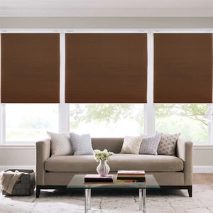 Coffee 64" W Privacy Light Filtering Cordless Cellular Shades Window Blind 72" H - Picture 1 of 12