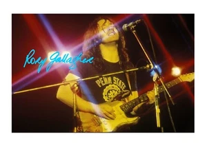 Rory Gallagher 6 A4 reproduction autograph poster with choice of frame - Bild 1 von 4