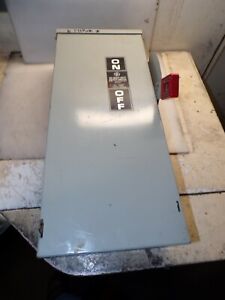 GE 60 AMP FUSIBLE SAFETY SWITCH 3P 600 VAC NEMA 3R OUTDOOR TH3362R 