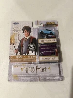 Nuevo en Paquete Nano Hollywood Rides Harry Potter 1959 Ford Anglia & The Knight Bus Diecast Foto 1 de 3