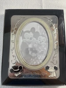 Disney Mickey Minnie Mouse Happily Ever After Wedding Picture Frame 5"x7" Retire - Picture 1 of 9