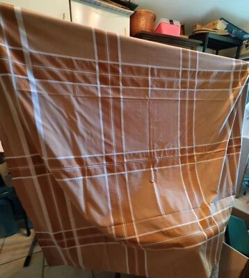  Nappe carreaux vintage 230x160 + 12 serviettes 50%coton/50%polyestère - Photo 1/4