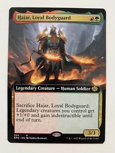 Hajar, guardaespaldas leal (354) *sin lámina* EXT ART Brothers’ War Magic The Gathering casi nuevo/como nuevo Bro - Imagen 1 de 2