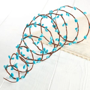 Set of 8 Single Vine Aqua Pip Berry Roping Garlands, 6 ft each - Picture 1 of 3