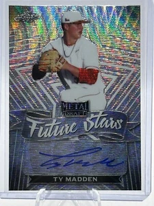 TY MADDEN 2021 LEAF METAL DRAFT FUTURE STARS WAVE AUTO #FS-TM1 JT - Picture 1 of 2