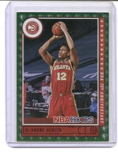 2021-22 NBA Hoops De'Andre Hunter 75th Anniversary Insert Card /75 Atlanta Hawks - Picture 1 of 2