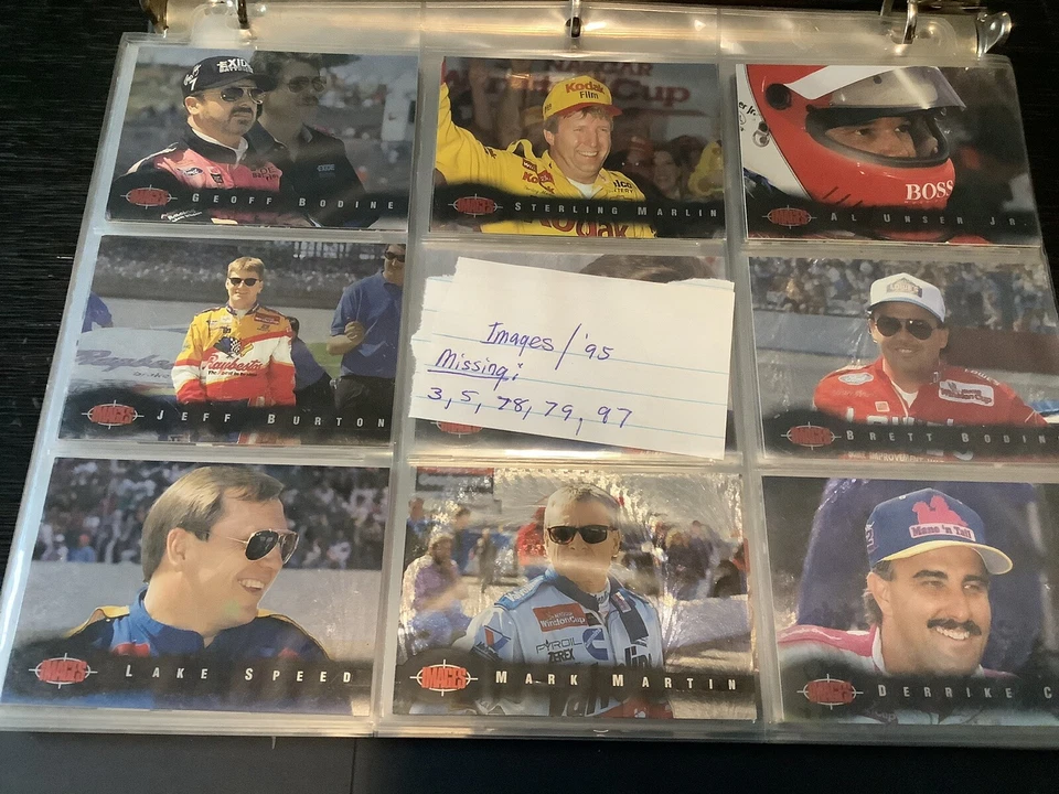 Lot Of (95) 1995 NASCAR Classic Image Trading Cards - Image 1 of 4