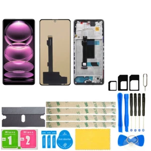 For Xiaomi Poco X5 Pro LCD Display Touch Screen Digitizer Full Assembly + Frame - Picture 1 of 8