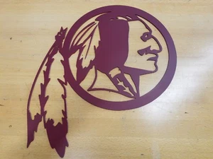 Redskins Logo Metall Wandbild Plasmaschnitt Wohndeko Geschenkidee  - Bild 1 von 1