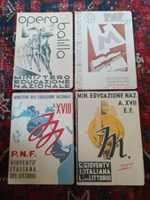4 Pagelle di epoca fascista-Genova anni 1936/40 vedere condizioni