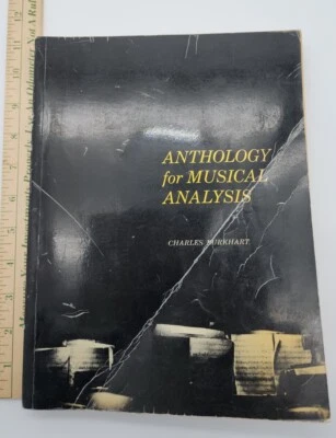 Anthology for Musical Analysis 1964  Charles Burkhart Vintage - Image 1 of 4