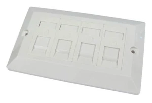 GP969 Dual Cat6 Faceplate 4 Port - Bild 1 von 2