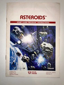 Asteroids Atari 2600 Video Game Instruction Manual Booklet - Picture 1 of 3