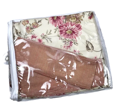 Juego de Corbatas JC Penney 2 Paneles 86L Shabby Chic Florales NUEVO Descatalogado Foto 1 de 4