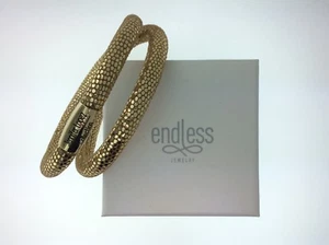 Endless Bracelet-Double Golden Reptile 8.0 - Authentic Retailer 50%Off - Picture 1 of 4