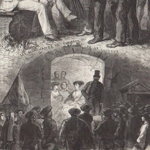 Saint-Sauveur Séjour de l'empereur et de l'impératrice - Gravure de presse 1859 - Picture 1 of 2