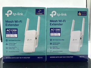 TP-LINK | RE315 AC1200 | Two (2) Pack | Mesh Wi-Fi Extender | Used - Picture 1 of 9