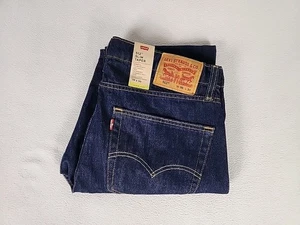 Pantalones de mezclilla Levi's 512 ajustados con cremallera pierna cónica 36X30 para hombre azul oscuro - Imagen 1 de 12
