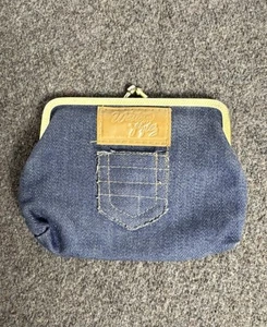 Western Styles Vintage 1960s Denim Snap Coin Purse - Picture 1 of 9