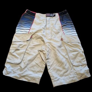 Fox Racing MTB Cargo Shorts Size W30 Biege Mountain Biking - Picture 1 of 8