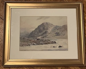 Philip Osment 1861-1947 Landscape possibly Scottish / Welsh ~ A fine Watercolour - Picture 1 of 12
