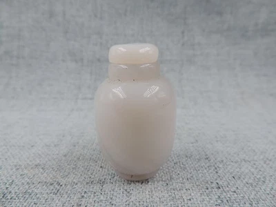 Exquisite Hand-carved Chinese Nature White Agate Snuff Bottle FGD - Image 1 of 4