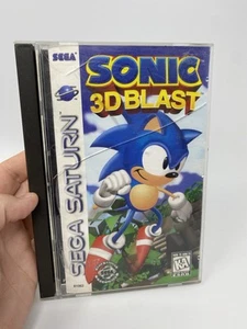Sonic 3D Blast (Sega Saturn, 1996) en caja original con tarjeta de registro - Imagen 1 de 18