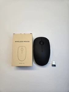 Wireless Mouse 1.5V With USB, For Gaming and Business Work - Black  - Picture 1 of 10