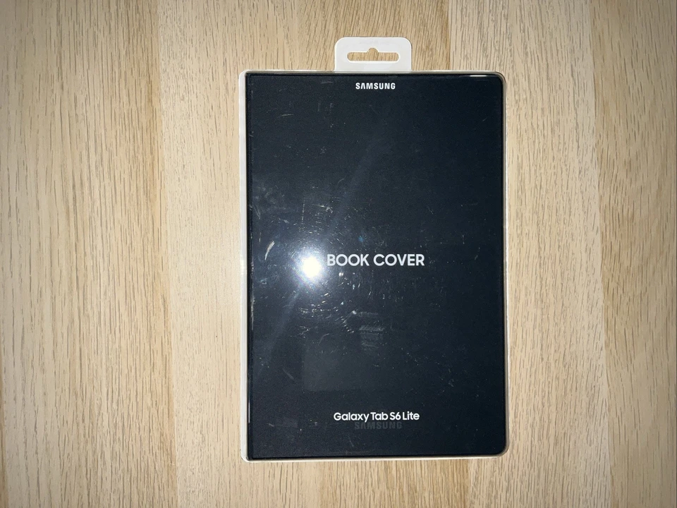 Samsung Galaxy Tab S6 Lite 10.4 Book Cover Smart Case w Pen Holder Black - Image 1 of 4