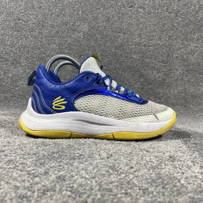 Under Armour Steph Curry 3Z6 Basketball Shoes Youth Boys Size 5.5Y Blue Yellow - Image 1 of 4