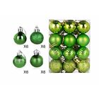 Vibrant 24 Piece Christmas Decorative Baubles Tree Xmas Balls Collection