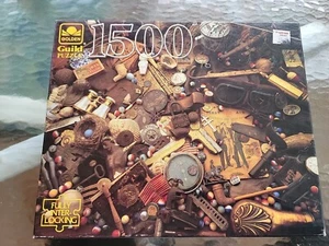 Puzzle Golden Guild 1500 pezzi. "ANTICHI OGGETTI DA COLLEZIONE mai aperti 27”x33” USA - Foto 1 di 15