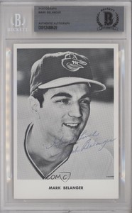 1967-69 Baltimore Orioles Team Issue Mark Belanger Auto Rookie RC