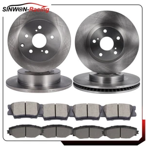 Pastillas de freno delanteras y traseras de cerámica y rotores de disco para Toyota RAV4 2006-2012 3,5 L - Imagen 1 de 21