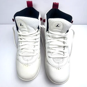 Nike Boys Air Jordan Jumpman Pro 907973-120 White Red Sneakers Size 7Y - Picture 1 of 23