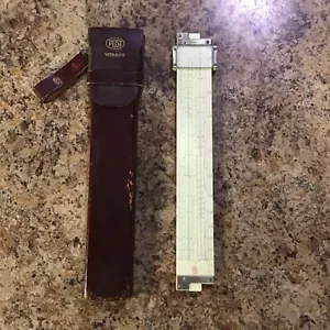 Frederick Post Co. Versalog 1460 Bamboo Hemmi Slide Rule Made in Japan con custodia - Foto 1 di 6