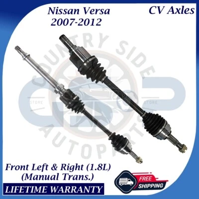 GSP OEM Front CV Axles For 2007-2012 Nissan Versa 1.8L Manual Trans. Lifetime W. - Image 1 of 4