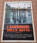 I GUERRIERI DELLA NOTTE WALTER HILL SIGNED THE WARRIOR POSTER MANIFESTO ORIGINAL