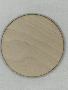 Custom Laser Cut Unfinished Circle Shape Wood Cutouts - Picture 1 of 2